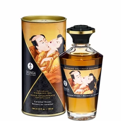 Rozgrzewający olejek do masażu - Shunga Aphrodisiac Warming Oil Caramel Kisses 100 ml