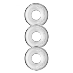 Trzypak pierścieni - Oxballs Ringer of Do-Nut 1 3-pack Clear