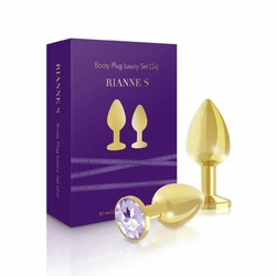 Zestaw plugów analnych - Rianne S Booty Plug Luxury Set 2x Gold