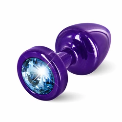 Plug analny - Diogol Anni Round Purple & Blue 25 mm