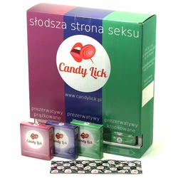 Prezerwatywy Candy Lick zestaw 3x15 sztuk
