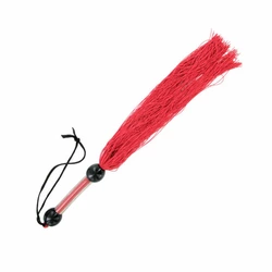 Średni, gumowy bicz - Sportsheets Medium Rubber Whip Red