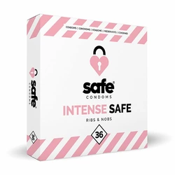 Prezerwatywy stymulujące - Safe Intense Safe 36 szt