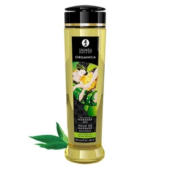 Olejek do masażu - Shunga Massage Oil Organica Exotic Green Tea 240 ml
