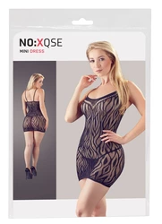 NO:XQSE - Seksowna Ekscytująca Sukienka + Stringi Czarne S-L