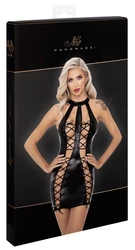 Noir - Seksowna Sukienka Z Otwartym Sznurowaniem Czarna XL