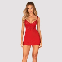 Obsessive - Seksowna Czerwona Sukienka Ze Stringami Ingridia XL/2XL