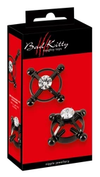 Bad Kitty - Zaciski Na Sutki Z 4 Śrubami Czarne