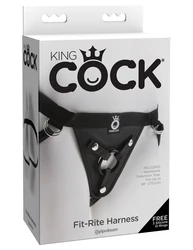 King Cock - Uprząż Strap-On Do Wibratorów I Dildo King Cock Czarna