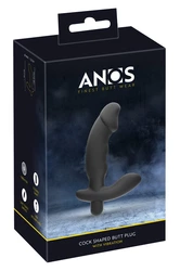 ANOS - Silikonowy Wibrator Prostaty 14 CM Czarny