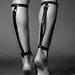 Pasek na nogę - Bijoux Indiscrets Maze Back Leg Garter Black