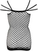 NO:XQSE - Seksowna Elastyczna Sukienka Z Siateczki Czarna S-L