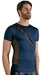 NEK - Seksowna Koszulka Męska Z Miękkiej Mikrofibry Niebiesko-Czarna S