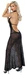 Noir - Seksowna Panterkowa Sukienka Z Rozcięciem Na Nodze XL