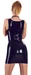LATE X - Seksowna Obcisła Lateksowa Sukienka Mini Czarna S