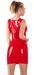 LATE X - Seksowna Obcisła Lateksowa Sukienka Mini Czerwona XS