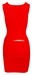 LATE X - Seksowna Obcisła Lateksowa Sukienka Mini Czerwona M